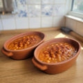 Традиционален керамички сад за печење овал 21x5.5cm сетови